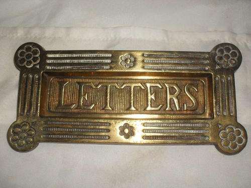 BRASS LETTER SLOT FOR YOU'RE DOOR