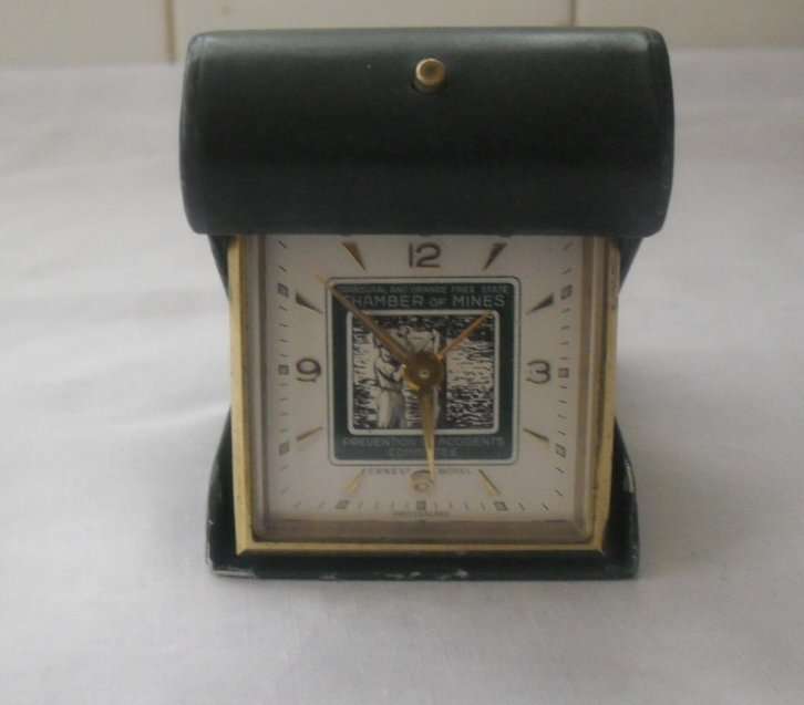 1964 ERNEST BOREL SWISS CLOCK IN ORIGINAL CASE