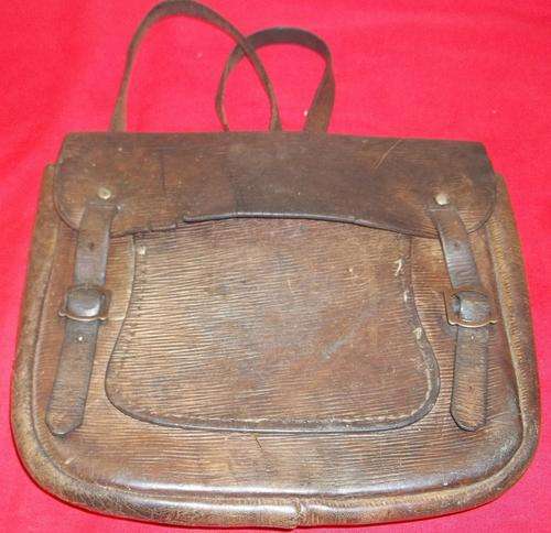 VINTAGE GENUINE LEATHER SCHOOL BACK PACK.