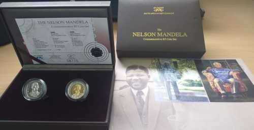 THE NELSON MANDELA COMMEMORATIVE R5 COIN SET