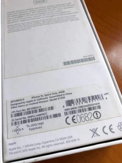 Iphone 5S 64GB Space Gray Excellent Condition