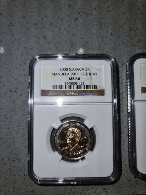 2008 Mandela 90th birthday R5 MS66