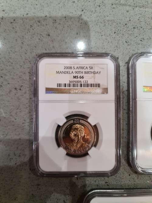 2008 Mandela 90th birthday R5 MS66