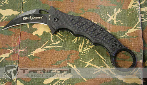 G10 Karambit Folding Fighting Knife All Black