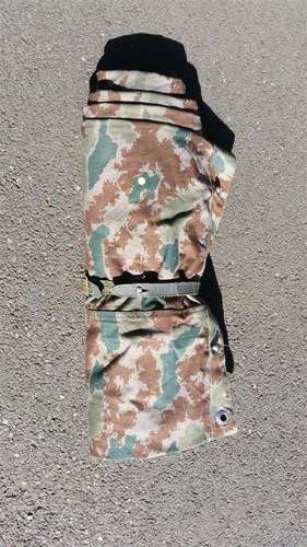 East German DDR/NVA Blumentarn Zeltbahn Shelter - Includes Strap, Pegs and Poles - VERY VERY RARE