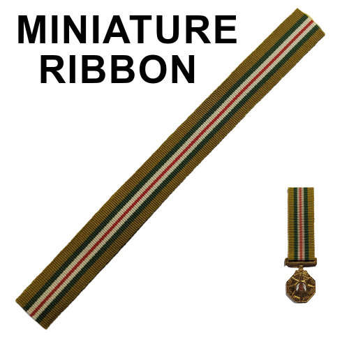South African Railways Police Star For Faithful Service (1980) Ribbon - Miniature