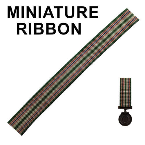 South African Railways Police Medal For Combating Terrorism (1980) Ribbon - Miniature