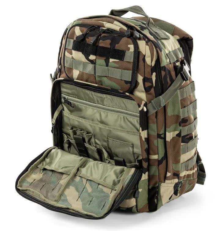 GENUINE 5.11 Tactical RUSH 24 Woodland Camo Backpack 37l