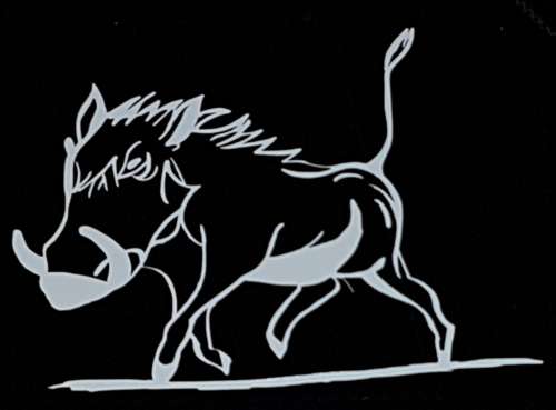 Warthog/Vlakvark Vinyl Sticker