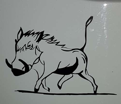 Warthog/Vlakvark Vinyl Sticker