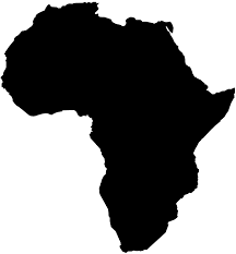 Africa Decal Sticker -  80mm x 74mm - Small