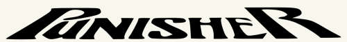 Punisher Vinyl Sticker Word Only