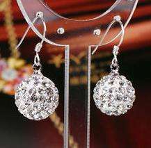 Swarovski Crystal Elements 8mm Shamballa Globe Earrings - IN STOCK