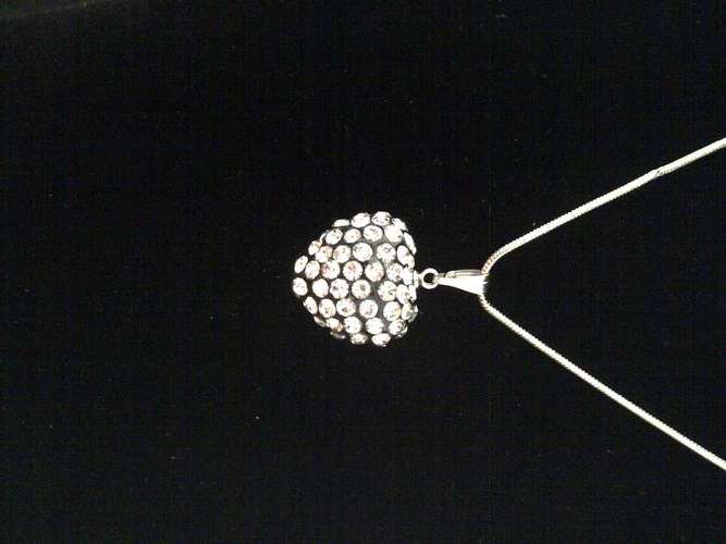 A gorgeous Heart of Shamballa Necklace