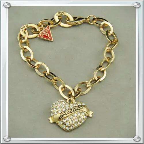 Stunning Guess Bling Heart Bracelet