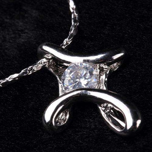 SILVER INFINITY CROSS NECKLACE