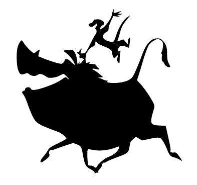 Warthog & Meerkat Vinyl Car Decal Sticker