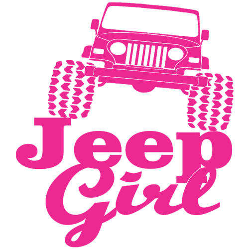 Jeep Girl Vinyl Car Decal Sticker