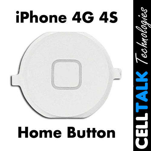 Home Button Key Cap For iPhone 4G 4S WHITE