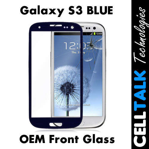 Front Glass Touch Digitizer For Samsung Galaxy S3 i9300 BLUE** SPECIAL**