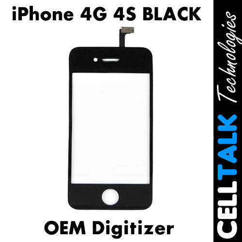 iPhone 4G 4S Front Glass Digitizer BLACK **FREE TOOLS + POSTAGE**