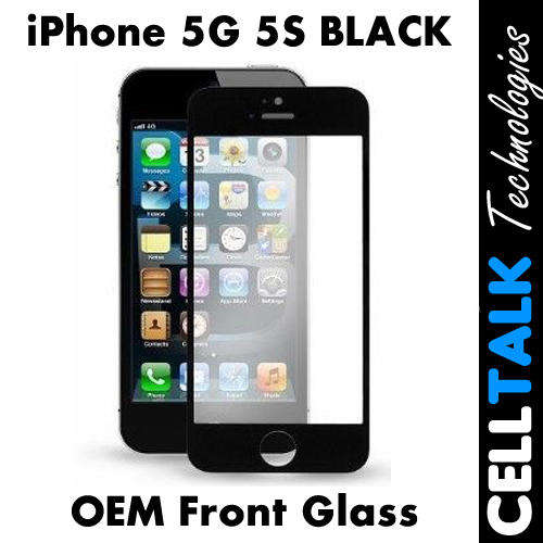 Front Glass Touch Digitizer For iPhone 5G 5S BLACK