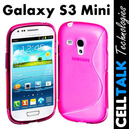TPU S Line Soft Gel Silicone Case For Samsung Galaxy S3 Mini PINK