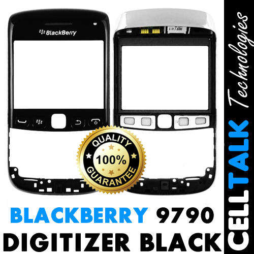BlackBerry 9790 Bold Digitizer Touch Screen Bezel Frame + Speaker BLACK