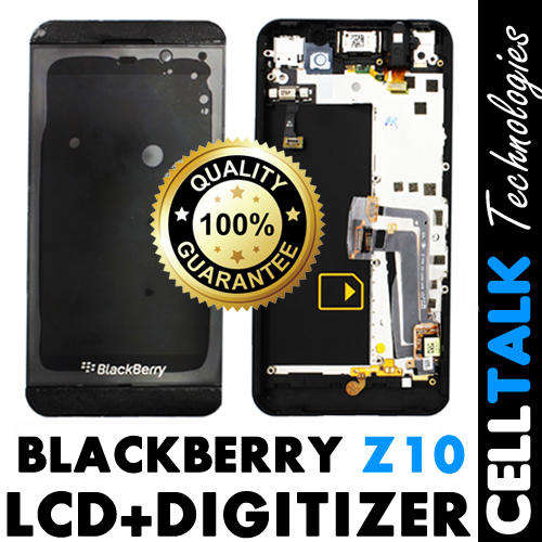 Blackberry Z10 Original OEM LCD + Digitizer + Housing Complete Unit DIY BLACK