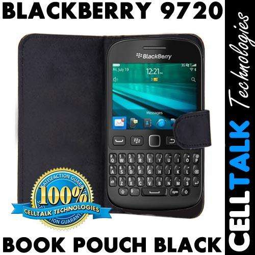 Flip Leather Book Case Pouch For Blackberry 9720 Curve BLACK