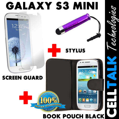 ** SPECIAL** Samsung Galaxy S3 MINI Flip Type Book Pouch + Screen Protector + Stylus **SPECIAL**