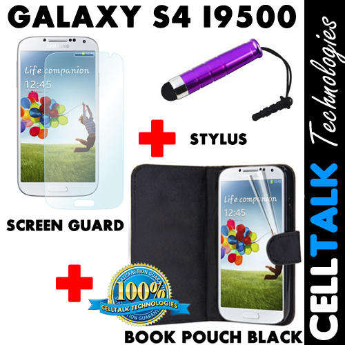 ** SPECIAL** Samsung Galaxy S4 Flip Type Book Pouch + Screen Protector + Stylus *SPECIAL**
