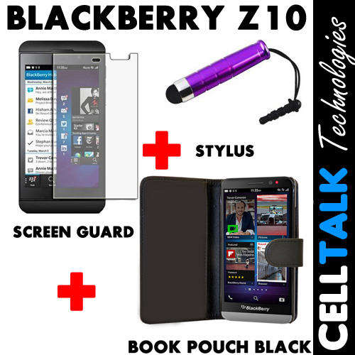**SPECIAL** Blackberry Z10 Flip Type Book Pouch + Screen Protector + Stylus **SPECIAL**