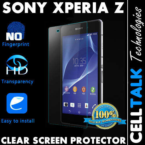 LCD Screen Guard Protector For Sony Xperia Z CLEAR