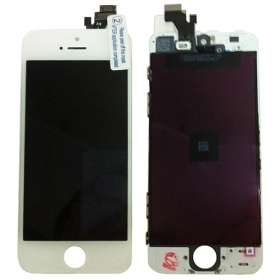 iPhone 5S LCD + Digitizer With Frame WHITE