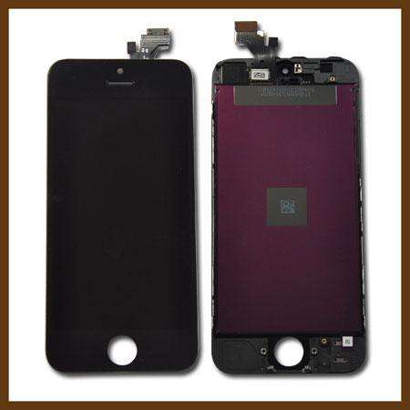 iPhone 5S LCD + Digitizer With Frame BLACK