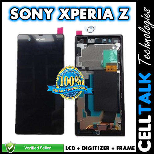 Sony Xperia Z LCD + Digitizer + Frame BLACK