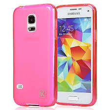 Soft Gel Silicone Case For Samsung Galaxy S5 Mini PINK