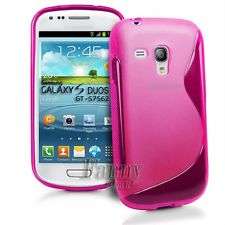 S Line Soft Gel Silicone Case For Samsung Galaxy Trend S7562 BRIGHT PINK