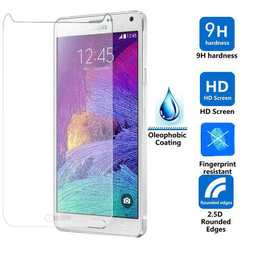 Tempered Glass Screen Protector For Samsung Galaxy Note 4 SM-N910 *NEW*
