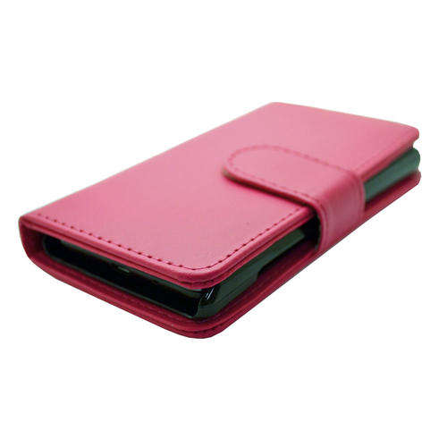 Flip Pouch Leather Case For Nokia Lumia L1320 PINK