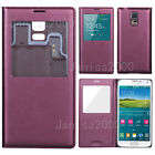 S View Flip Case With IC Chip For Samsung Galaxy S5 G900 G9005 PINK