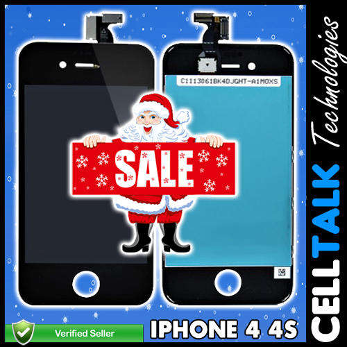 iPhone 4 LCD + Digitizer With Frame BLACK