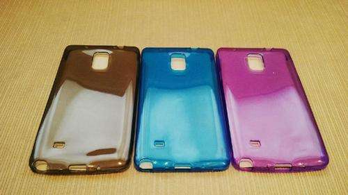 **Samsung Galaxy Note 4 TPU Soft Skin Back Covers**Black**Ultra Slim Cover**