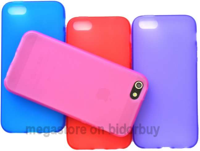 Apple Iphone 5 / iPhone 5G /  iPhone 5S TPU Gel Cover  **PURPLE**