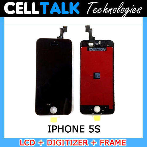 iPhone 5S LCD + Digitizer With Frame BLACK Tested Before Shipped 100% Working