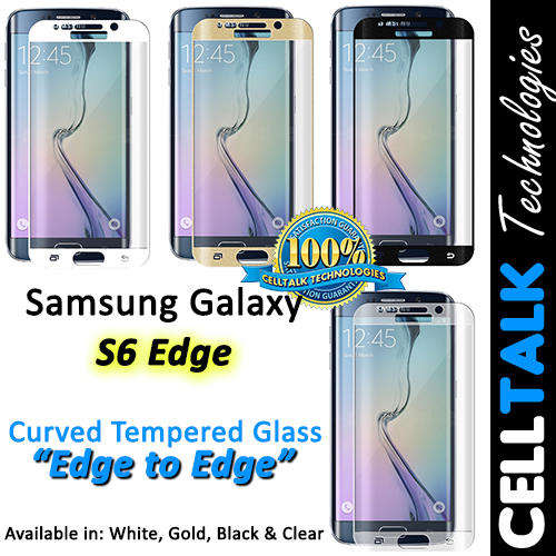 Samsung Galaxy S6 Edge CURVED Tempered Glass Screen - EDGE to EDGE
