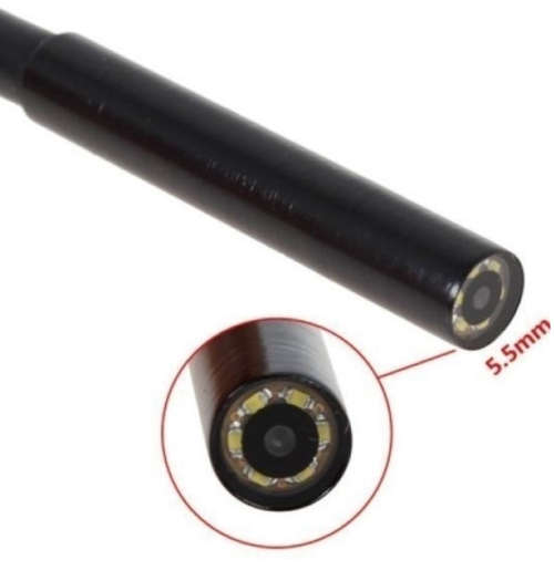 5.5mm 6 LED 1M-10M Length Endoscope Waterproof Borescope Inspection Camera For Andorid Phone