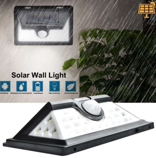 32 LED  Wall Solar Light Outdoor Security Lighting Nightlight Waterproof IP