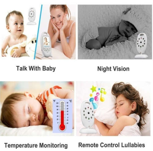 2.4 GHz LCD Wireless Digital Audio Video Security Baby Monitor 2 Way Talk Night Vision Alarm Sensor